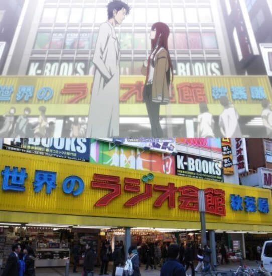 Radio Kaikan xuất hiện nhiều lần trong anime “Steins;Gate”, nơi đây cũng bán nhiều vật phẩm liên quan đến anime và manga nên càng là lý do thúc đẩy người hâm mộ ghé thăm.
